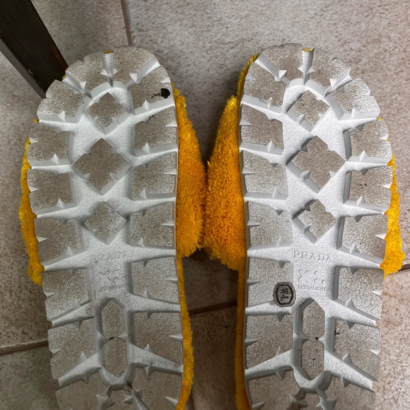 Prada Terrycloth Slides Giallo Yellow 38 - Picture 4 of 7